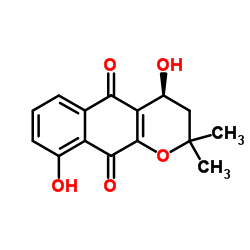 4,9-Dihydroxy-alpha-lapachone structure, CAS 56473-67-7
