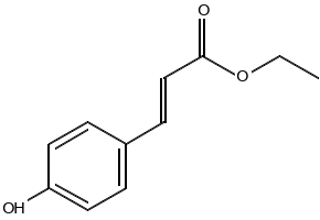 p-Coumaricacidethylester structure, CAS 7362-39-2