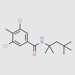3,5-Dichloro-4-methyl-N-(2,4,4-trimethylpentan-2-yl)benzamide structure, CAS 226065-68-5