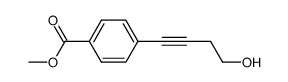 Methyl4-(4-hydroxybut-1-ynyl)benzoate structure, CAS 123910-86-1