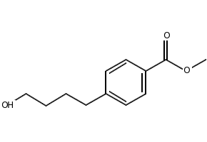 Methyl4-(4-hydroxybutyl)benzoate structure, CAS 123910-88-3