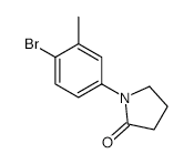 1-(4-Bromo-3-methylphenyl)pyrrolidin-2-one structure, CAS 197450-39-8
