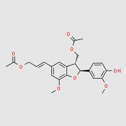 Dimericconiferylacetate structure, CAS 184046-40-0