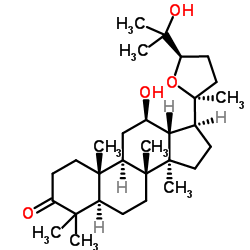 20S,24R-Epoxydammar-12,25-diol-3-one structure, CAS 25279-15-6