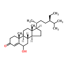 6-Hydroxystigmast-4-en-3-one structure, CAS 36450-02-9