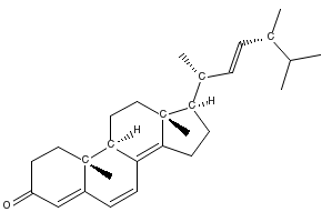 Ergosta-4,6,8(14),22-tetraen-3-one structure, CAS 19254-69-4