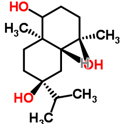 1,4,7-Eudesmanetriol structure, CAS 145400-02-8