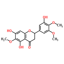 5,7,3'-Trihydroxy-6,4',5'-trimethoxyflavanone structure, CAS 310888-07-4