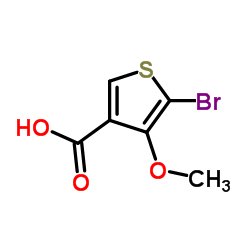 5-Bromo-4-methoxythiophene-3-carboxylicacid structure, CAS 162848-23-9