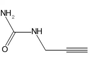 2-Propynylurea structure, CAS 5221-62-5