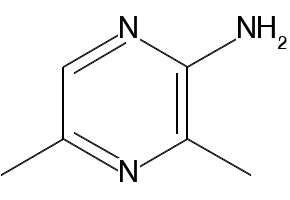 3,5-dimethylpyrazin-2-amine structure, CAS 91678-81-8