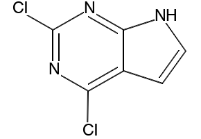 2,4-Dichloro-7H-pyrrolo[2,3-d]pyrimidine structure, CAS 90213-66-4