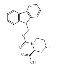 1-Fmoc-Piperazine-2-(S)-carboxylicacid structure, CAS 915749-50-7