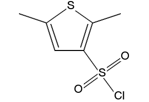 2,5-Dimethyl-3-thiophenesulfonylchloride structure, CAS 97272-04-3