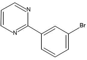 2-(3-bromophenyl)pyrimidine structure, CAS 885468-36-0