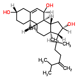 Ergosta-5,24(28)-diene-3,7,16-triol structure, CAS 289054-34-8