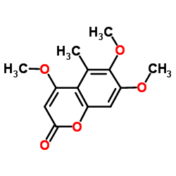 4,6,7-Trimethoxy-5-methylcoumarin structure, CAS 62615-63-8