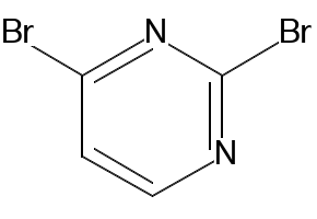 2,4-Dibromopyrimidine structure, CAS 3921-01-5