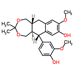 9,9'-O-isopropyllidene-isolariciresinol structure, CAS 252333-71-4
