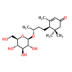 BlumenolCglucoside structure, CAS 135820-80-3