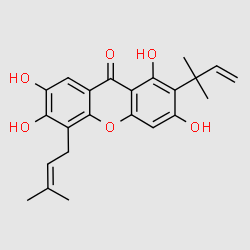 CudraxanthoneL structure, CAS 135541-40-1