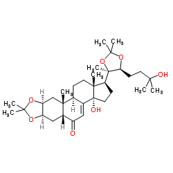 Ecdysterone2,3:20,22-diacetonide structure, CAS 22798-98-7