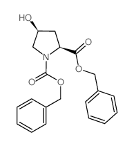 (2S,4S)-dibenzyl4-hydroxypyrrolidine-1,2-dicarboxylate structure, CAS 132592-07-5