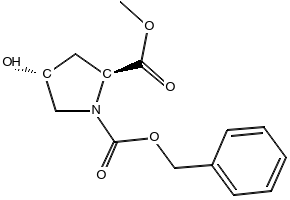 (2S,4R)-1-benzyl-2-methyl-4-fluoropyrrolidine-1,2-dicarboxylate structure, CAS 72180-24-6