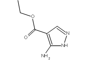 ethyl5-amino-1H-4-pyrazolecarboxylate structure, CAS 19750-02-8