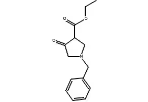 ethyl1-benzyl-4-oxo-pyrrolidine-3-carboxylate structure, CAS 1027-35-6