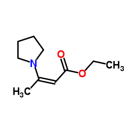 (Z)-ethyl3-(pyrrolidin-1-yl)but-2-enoate structure, CAS 70526-06-6