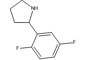 Pyrrolidine,2-(2,5-difluorophenyl)- structure, CAS 886503-15-7