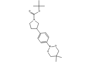 tert-butyl3-(4-(aminomethyl)phenyl)pyrrolidine-1-carboxylate structure, CAS 885270-22-4
