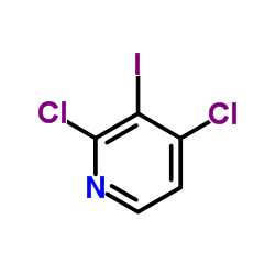 2,4-dichloro-3-iodopy-ridine structure, CAS 343781-36-2