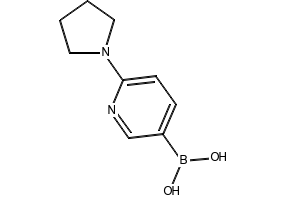 6-(pyrrolidin-1-yl)pyridine-3-boronicacid structure, CAS 1150114-75-2