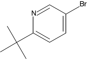5-bromo-2-tert-butylpyridine structure, CAS 39919-58-9