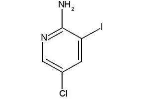 5-chloro-3-iodopyridin-2-amine structure, CAS 211308-81-5