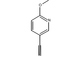 5-ethynyl-2-methoxypyridine structure, CAS 663955-59-7