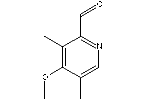 4-methoxy-3,5-dimethylpicolinaldehyde structure, CAS 110464-72-7