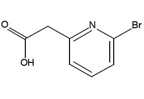 2-(6-bromopyridin-2-yl)aceticacid structure, CAS 1093879-46-9