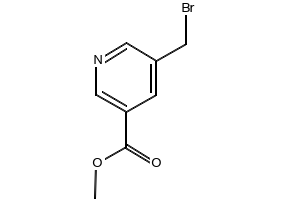 methyl5-(bromomethyl)nicotinate structure, CAS 877624-38-9