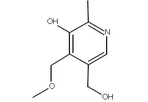 5-(hydroxymethyl)-4-(methoxymethyl)-2-methylpyridin-3-ol structure, CAS 1464-33-1