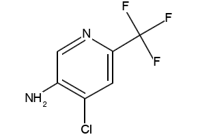 4-chloro-6-(trifluoromethyl)pyridin-3-amine structure, CAS 1196153-86-2