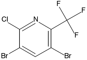 Pyridine,3,5-dibromo-2-nitro- structure, CAS 610261-34-2