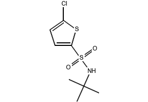 5-Chloro-N-tert-butyl-2-thiophenesulfonamide structure, CAS 155731-14-9