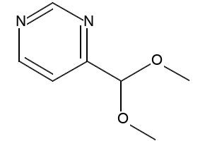 4-(dimethoxymethyl)pyrimidine structure, CAS 25746-87-6