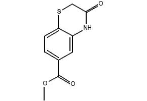 Methyl 3-oxo-3,4-dihydro-2H-1,4-benzothiazine-6-carboxylate structure, CAS 188614-01-9