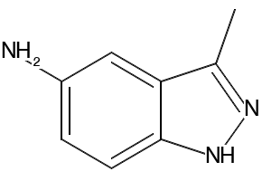 3-methyl-1H-indazol-5-amine structure, CAS 90764-90-2