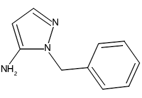 1-benzyl-1H-pyrazol-5-amine structure, CAS 3528-51-6