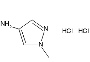 1,3-dimethyl-1H-pyrazol-4-aminedihydrochloride structure, CAS 197367-87-6